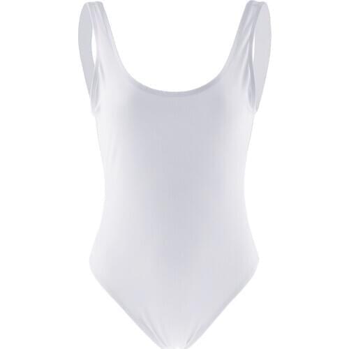 Women Vintage One Piece Swimwear High Cut Monokini Bikini Swimsuit Bathing Suit