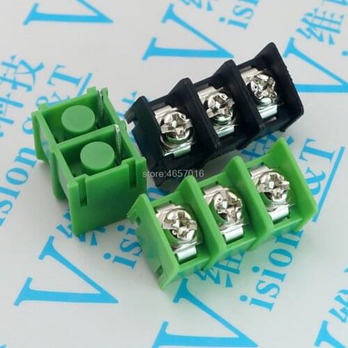 10pcs 8.5mm pitch connector KF8500 pcb screw terminal block connector 2 pin / 3 pin / 4Pin Green Black 10A 300V