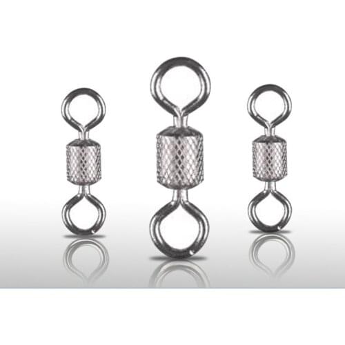 20pcs/lot Fishing Barrel Bearing Safety Snap Solid Rings Swivels for Carp Fishing Lures Connector Fishing Tackle Accessories