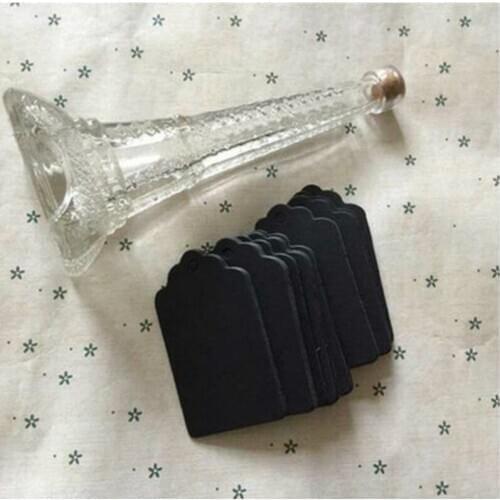 4*8cm Fashion Square Flower Head Design Kraft Paper Small Label Dress Decoration Accessories Tag With Hemp Rope 300pcs/lot