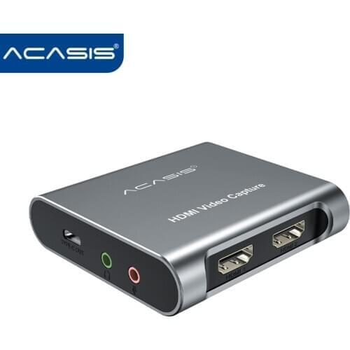 Acasis 4K 1080P HDMI Video Capture Card USB 3.0 HD Recorder for Game Video Live Streaming Compatible for PS4 Xbox PC Switch