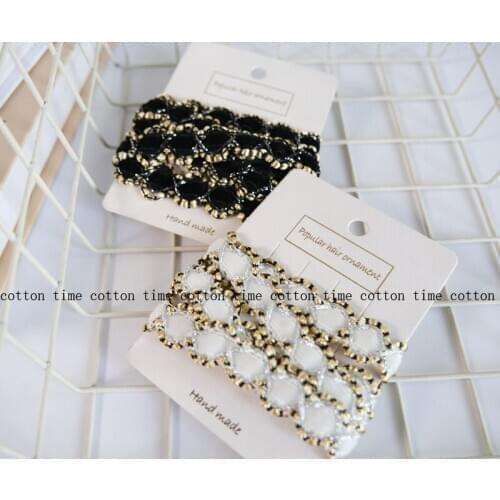 5yards Velvet Trim Black&White classic Band brand style accessory for bag garment free shipping