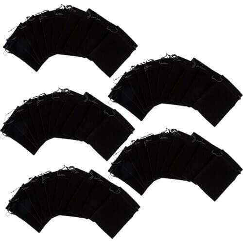 50 Pieces 7x9cm Velvet Drawstring Bags For Wedding Baby Shower Favors Gift Bag Jewlery Candy Bag Pouch