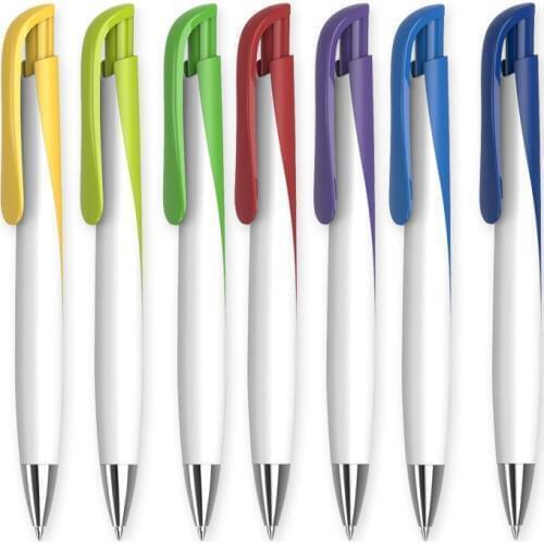 500pcs/lot Plastic ball pen customize office stationery pens for writing