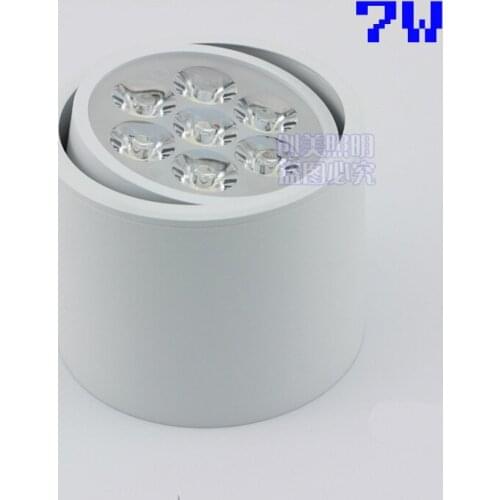 7W Rotatable Head Led Surface Mouted Ceiling Light For Clothes Store