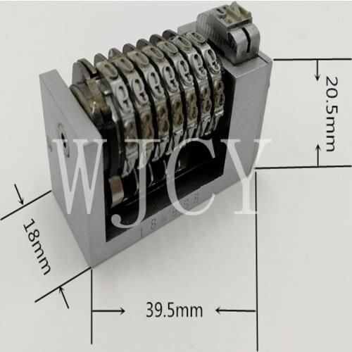7 Digit 4X8 Roman Backward Letterpress Rotary Numbering Machine