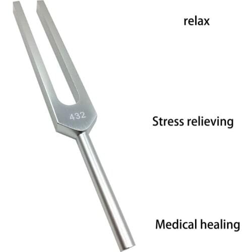 432 Hz Aluminum Tuning Fork with carry pouch for Ultimate Healing and Relaxation Nerve/Sensory