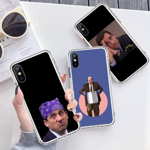 The office tv show merch Phone Case Transparent for iPhone 6 7 8 11 12 s mini pro X XS XR MAX Plus