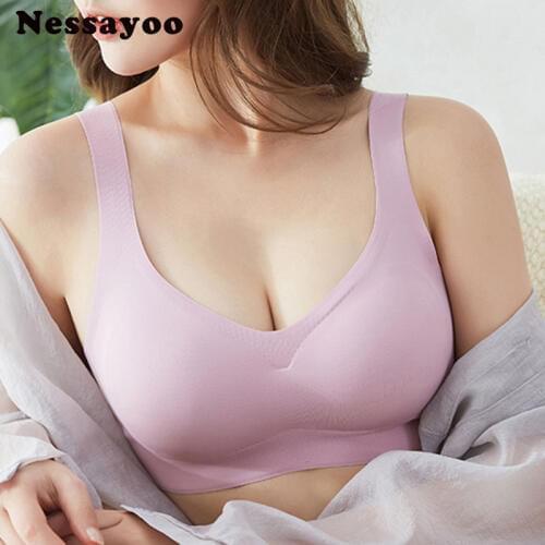 Top selling product in 2018 Spandex lingerie seamless sports bra breathable push up bra for small breasts Wire Free Plus Size BH