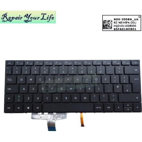 Laptop Keyboards US UK English Russian RU Backlit keyboard For HUAWEI MateBook KPL-W00 KPL-W19 WRT-W19 VLR-W19 KPR-W29 nsk-350bn
