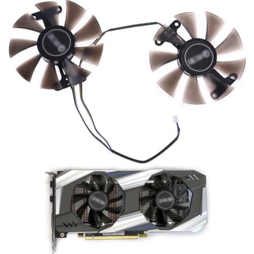 2pcs 87mm GA91S2U GPU VGA Card Cooler Fan for Palit GeForce GTX 1080 1070Ti 1070 1060 960 950 Dual Video Card Replacement
