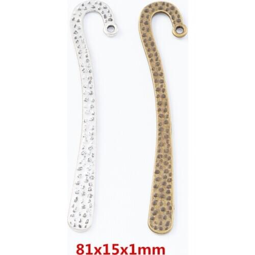 15 pieces of retro metal zinc alloy Bookmark pendant for DIY handmade jewelry necklace making 7910