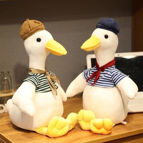 Cute Duckling Doll Plush Toy Come On Cheering Duck Sleeping Pillow Doll Soft Stuffed Crib Doll Children Birthday Gift Plush Toy