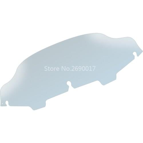 Motorcycle 6'' Windshield Windscreen Fairing Deflectors Fits For Harley Touring Electra Glide FLHTP FLHTCU FLHX Light Smoke