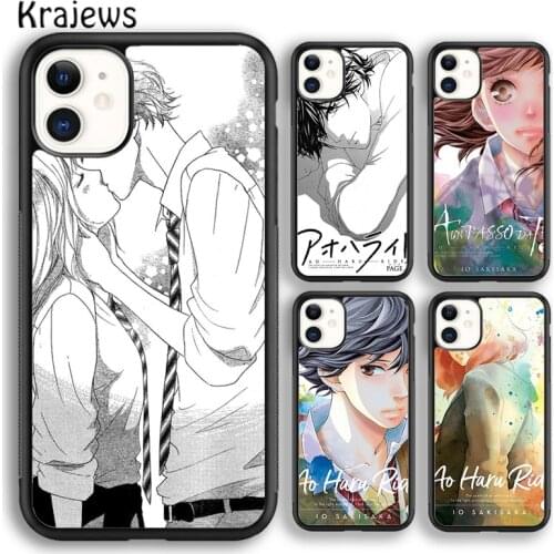Krajews Ao Haru Ride Anime Soft Phone Case Cover For iPhone 5 SE 6s 7 8 plus X XR XS 11 12 pro max Samsung Galaxy S8 S9 S10