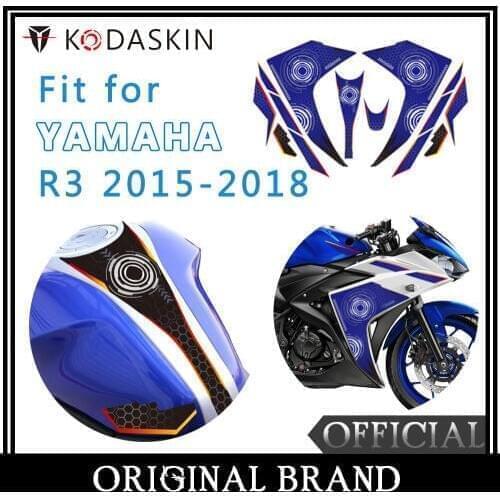 R3 Motorcycle Printing Fuel Tank Sticker Gas Cap Sticker Protection Decal Stickers For YAMAHA R3 yzf r3 2015-2018