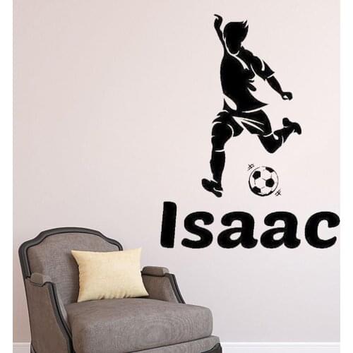 Name Football Player Wall Sticker Sports Decal Vinyl Wall Sticker Sport Mural Home Wall Decals Removable FN-67