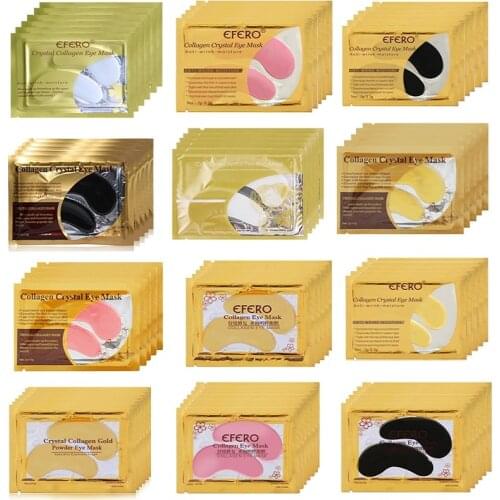 5pair Collagen Crystal Eye Mask for Face Eye Bags Dark Circle Removal Puffiness Anti Aging Wrinkle Eye Patches Pad Moisturizing