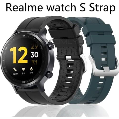 Silicone wristband for Realme watch S strap Bands for Real me S band belt smart watch bracelet belt
