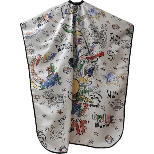 Barber Shop Hairdresser Accessories Professional Barber Cape Kids Hair Cutting Cape for Children Hairdressing at Home Hair Cut