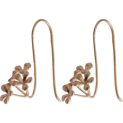 Beadsnice 925 Sterling Silver Jewelry Gift for Her Flower Hook Earring for Pierced Ears