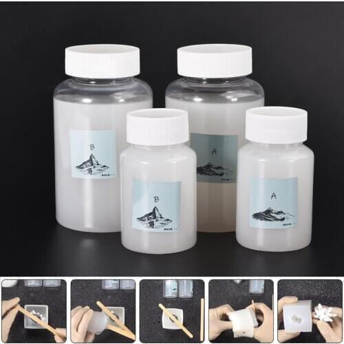 1:1 Liquid Rubber For DIY Silicone Mold Making Easy To Use Make Your Own Mold Fast Curing Mold Making Silicone 200g/500g