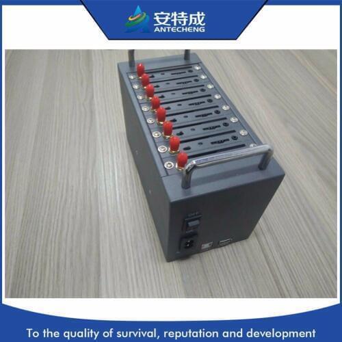 1 year warranty bulk sms function 8 port modem pool with MTK module AT command 8 port modem