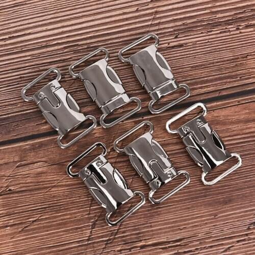 1Pc Large Metal Safety Quick Release Buckle Dog Collar Paracord Personal Security lock Pet Accessory