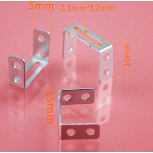 10pcs 15x10x5mm slot hole U iron DIY sand table building model material diy toy parts baby toys for children