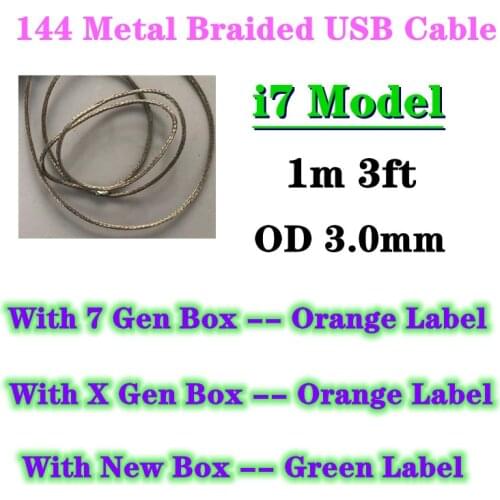 10pcs/lot AAAA Quality USB Data Cable For XS Max XR 8 7 Plus 6S 5S SE 1M 3FT 144 Metal Braided Data Sync Charger Cable With Box