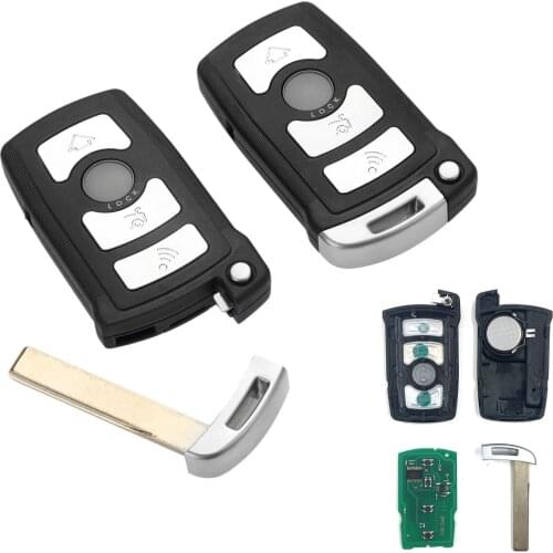 2Pcs 4 Buttons Full Remote Car Key PC7992 PCF7945 Chip 315Hz For CAS1 CAS2 Anti-theft system BMW7 SERIES E65/E66 730/740
