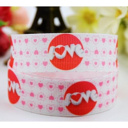 22mm 25mm 38mm 75mm Valentines Day Cartoon Character printed Grosgrain Ribbon party decoration 10 Yards X-00729