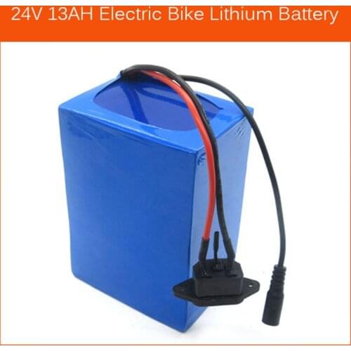 350W 24V 13AH Electric Bike battery 24V 7S 12AH Lithium li-ion 18650 Ebike Battery Pack with BMS 2A charger free customs fee