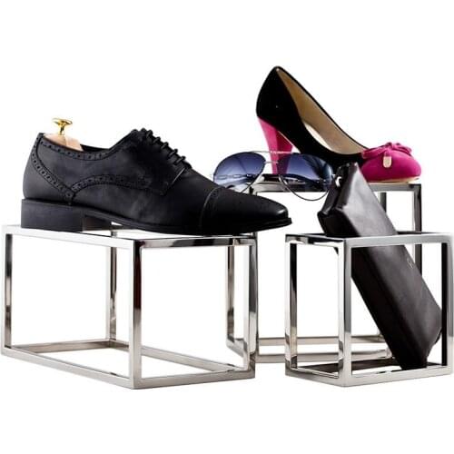 Shop Store Window Case Display Props Frame Rack Creative Scarf Tie Belt Jewelry Stereo Display Case Box Frame Stainless Steel