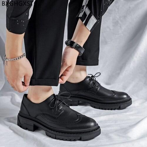 Black Casual Business Shoes Men Luxury Designer Leather Shoes Men Classic Office Shoes for Men 2021 Oxford Chaussure De Homme