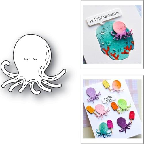 Cuddly Octopus Craft Decorative 2021 New Metal Cutting Dies for Card Making DIY Scrapbook Handcraft Paper Album Die Template