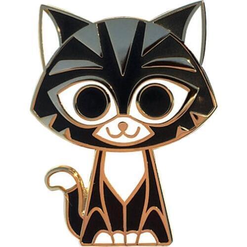 Cat enamel lapel pin animal gift