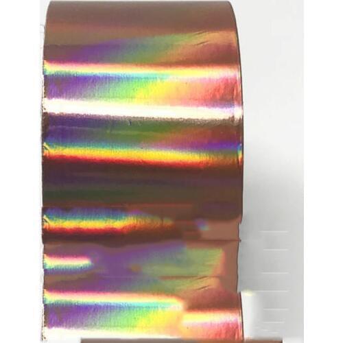 120m Rose Gold Holographic Nail Foil Holo 4CM*120M Gold Nail Art Decal Holo Manicure Nail Decal Nail Sticker,Transfer foil