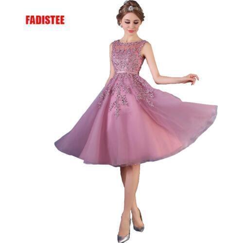 FADISTEE Hot sale elegant evening dress party dresses appliques dress beading vestido de noiva A-line dress