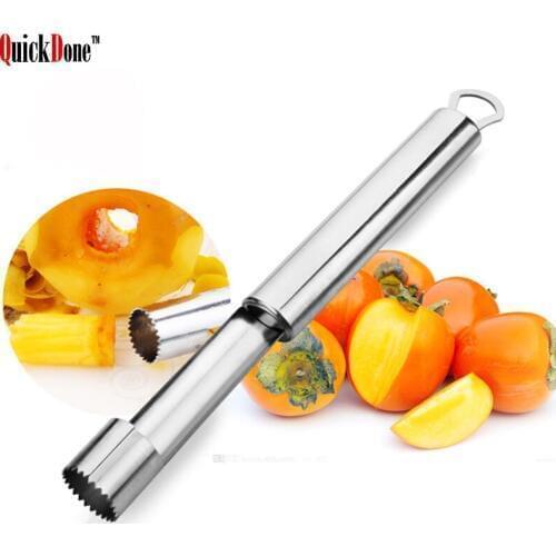 QuickDone Stainless Steel Apple Pear Corer Commercial Grade Kitchen Utensil for Fruits Vegetables Kernel Core Remover AKC5034