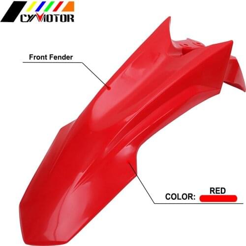 Motorcycle Red Plastic Front Fender Protector MudGuard Cover Splash Shield Accessories For Honda CRF150L CRF 150L 2016-2019
