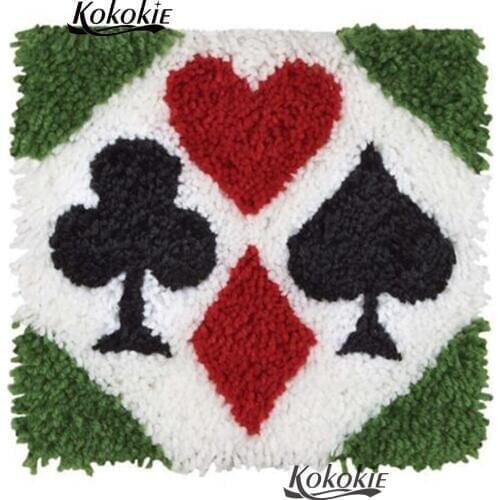 Latch hook rug kits cushion cross stitch kits embroidery needlework sets Crocheting Rug Kits Yarn 3d diy rug carpet set