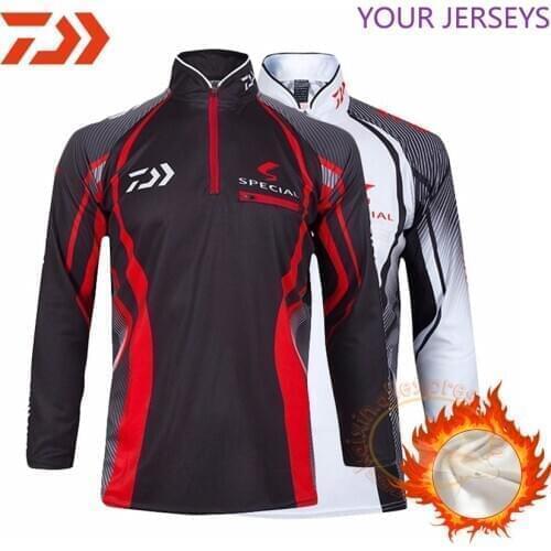 2020 New DAIWA Men Winter Autumn Fishing Jackets Fleece Outdoor Clothing Hoodies Printing Clothes DAIWA Pesca Camiseta