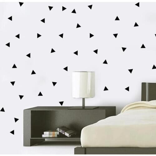 New geometric triangle bedroom bedside living room wall sticker decorative decal mural Wallpaper for kids