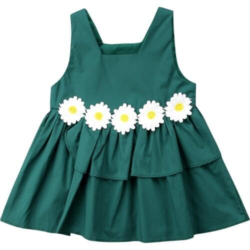 Toddler Newborn Princess Kids Baby Girls Lace Flower Tulle Dress Birthday Party Wedding Pageant Formal Tutu Dress For Children