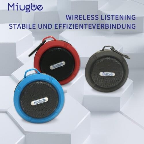 Suction Cup Bluetooth Speaker Waterproof Bluetooth Sound Box Portable The Bathroom Indoor and Outdoor Mini Speakers