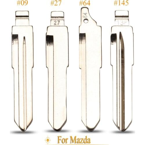 Kutery #09 #27 #64 #145 Remote Car Key Blade For Mazda 3 5 6 Miata CX-7 CX-9 RX-8 CX-9 Uncut Key Blank