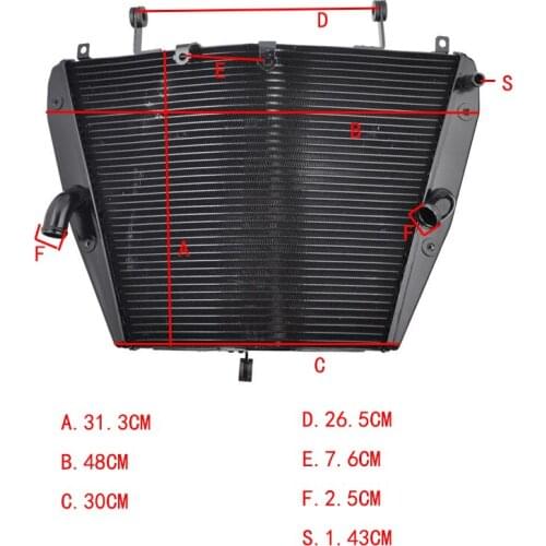 Motorcycle Engine Radiator Aluminium Replace Cooling Cooler for HONDA CBR1000 CBR1000RR RA CBR 1000 RR 2012-2016