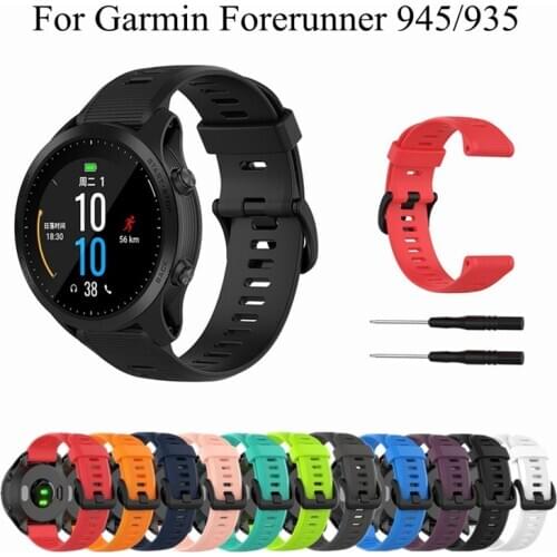 22mm Silicone Watch Band For Garmin Forerunner 945 935 Strap Sports Bracelet Wrist Band For Garmin 945 Fenix 5 Plus 5Plus 6 Pro