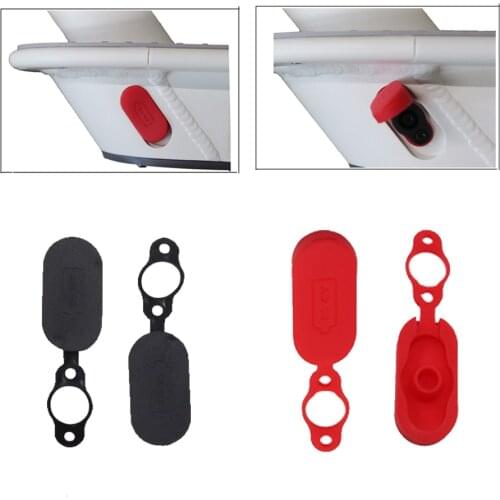 Charging Port Dust Plug Rubber Case for Xiaomi M365 Mijia Electric Scooter Battery Power Charger Line Hole Cover Black Red